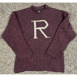 Harry Potter Ron Weasley Sweater "R" Made in Scotland Wool Silk Blend Size XL